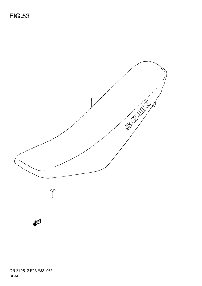 SELLE POUR DR Z 125DR Z125LL2 2012